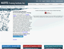 Tablet Screenshot of marpoltraininginstitute.com